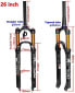 Фото #11 товара ZTZ Magnesium Alloy Mountain Front Fork Air Pressure Shock Absorber Fork Bicycle Accessories