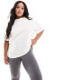 ASOS 4505 Curve Icon boxy heavyweight oversized t-shirt with quick dry in vintage white