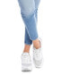 Women's Casual Sneakers By White With Silver Accent