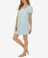 ფოტო #3 პროდუქტის Women's Cap Sleeve Sleepshirt Nightgown