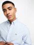 GANT icon logo slim fit oxford shirt in light blue