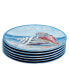 Фото #2 товара Seacoast Set of 6 Salad Plate 9", Service For 6