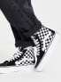 Vans SK8-Hi Platform trainers in black and white checkerboard