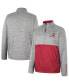 Men's Gray Alabama Crimson Tide John Half-Zip Jacket