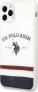 Фото #2 товара Чехол жесткий U.S. Polo Assn US Polo USHCN65PCSTRB для iPhone 11 Pro Max белый/белый Tricolor Pattern Collection