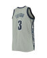 Men's Allen Iverson Gray Georgetown Hoyas Big and Tall 1995-96 Replica Player Jersey