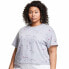 Champion 278019 Plus Size Logo-Print Cropped T-Shirt 1X Grey