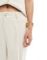 Фото #5 товара Stradivarius linen look chino in natural