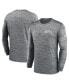 Фото #1 товара Men's Gray New Orleans Saints Velocity Athletic Stack Performance Long Sleeve T-shirt