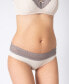 ფოტო #1 პროდუქტის Women's Maternity Mocha Lace Trim Panties