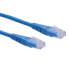 Фото #1 товара ROLINE UTP Patch Cord Cat.6 - blue 0.3m - 0.3 m - Cat6 - U/UTP (UTP) - RJ-45 - RJ-45