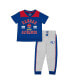 ფოტო #1 პროდუქტის Toddler Boys and Girls Royal, Heather Gray Kansas Jayhawks Ka-Boot-It Jersey and Pants Set