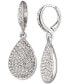 Pavé Crystal Pear-Shape Drop Earrings