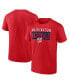 ფოტო #1 პროდუქტის Men's Red Washington Nationals Hard To Beat T-Shirt