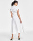 Фото #2 товара Women's Pleat Midi Dress, Created for Macy's