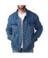 ფოტო #6 პროდუქტის Derek Mens Classic Denim Jacket Casual Button Up Jean Trucker Coat