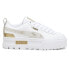 Фото #1 товара Puma Mayze Glam Lace Up Womens White Sneakers Casual Shoes 39306801