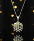 ფოტო #2 პროდუქტის Silver-Tone Olive Flower Cluster Pendant Necklace