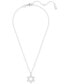 Фото #2 товара Silver-Tone Insigne Crystal Pendant Necklace, 15-3/4" + 3" extender