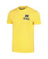 Men's Maize Michigan Wolverines Campus Badge Comfort Colors T-shirt