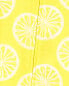 Фото #20 товара Комбинезон для сна детский Carter's Lemon 100% хлопокет плотная посадка Baby Footie Pajamas