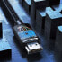 Фото #5 товара Kabel przewód audio wideo HDMI 2.0 4K wytrzymały w oplocie 1m czarny
