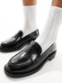 & Other Stories leather loafers in black