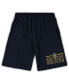 Фото #4 товара Men's Heathered Gray and Navy Milwaukee Brewers Big and Tall T-shirt and Shorts Sleep Set