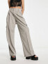 Фото #7 товара Object tailored cargo trousers in grey melange