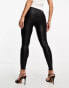 Фото #8 товара Spanx Mama faux leather high waist sculpting leggings in black