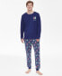 Фото #1 товара Family Pajamas Men's 2-Pc. Nutcracker Mix It Cotton Pajamas Set, Created for Macy's