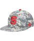 Фото #1 товара Men's Camo NC State Wolfpack Gray Undervisor On-Field Baseball Fitted Hat