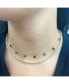 ფოტო #2 პროდუქტის Lapis Star Dangle Necklace 14K Gold