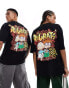 ASOS DESIGN unisex oversized t-shirt in black with Rugrats graphic prints