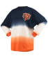 Фото #3 товара Women's Navy, White Chicago Bears Ombre Long Sleeve T-shirt