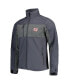 ფოტო #4 პროდუქტის Men's Graphite New York Giants Circle Zephyr Softshell Full-Zip Jacket