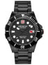 Фото #3 товара мужские наручные часы с черным браслетом Swiss Military Hanowa 06-5338.13.007 Offshore Diver 44 mm 10ATM