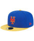 Фото #4 товара Men's Royal, Yellow New York Mets Empire 59FIFTY Fitted Hat