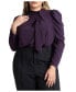 ფოტო #1 პროდუქტის Plus Size Drape Front Blouse