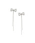 ფოტო #1 პროდუქტის Women's Bow Chain Drop Earrings