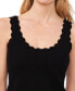 ფოტო #3 პროდუქტის Women's Solid Scalloped Neck Knit Sweater Tank Top