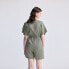 Women's V neck Drawstring Romper