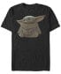 ფოტო #1 პროდუქტის Men's Star Wars The Mandalorian The Child Portrait Short Sleeve T-shirt