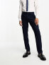 Фото #5 товара ASOS DESIGN slim suit trousers in crosshatch in navy