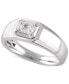 ფოტო #1 პროდუქტის Men's Diamond Ring (1 ct. t.w.) in 14k White Gold
