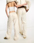 IIQUAL – Unisex-Fallschirmhose in Creme, Kombiteil