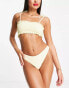 Фото #1 товара The Frolic Louisa high leg bikini bottom in lemon