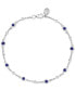 ფოტო #1 პროდუქტის EFFY® Sapphire & Diamond Link Bracelet in Sterling Silver. (Also available in Ruby, Emerald and Pink Sapphire)