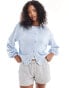 Фото #1 товара ASOS DESIGN knitted oversized cardigan in baby blue