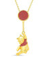 ფოტო #1 პროდუქტის Classics Winnie the Pooh Gold Plated Swinging Balloon Necklace, 18"